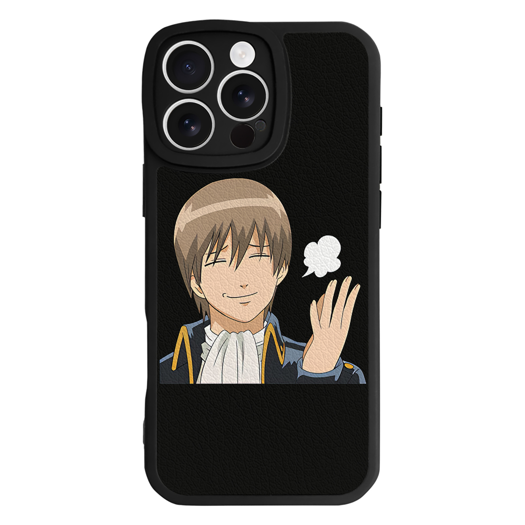 （画像用） ぎんたま 坂田銀時（さかたぎんとき） 神楽 志村新八（しむら しんぱち） GINTAMA Sakata Gintoki Kagura Shimura Shinpachi 【iPhone 16シリーズ対応】シリコンスマホケース（レザー調） 材質：シリコン